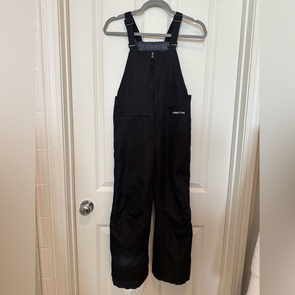 Arctix Kids Insulated Snow Bib Overalls, Black, Medium